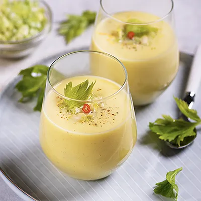 Citromos zellerkrémleves